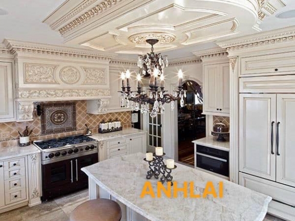 Sản Phẩm Nội Thất Cổ Điển Sơn Kem Trắng 