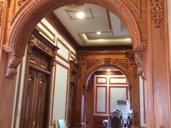 Thi công nội thất gỗ đỏ quận 1